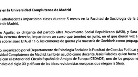 Profesores «ultras» en la Complutense