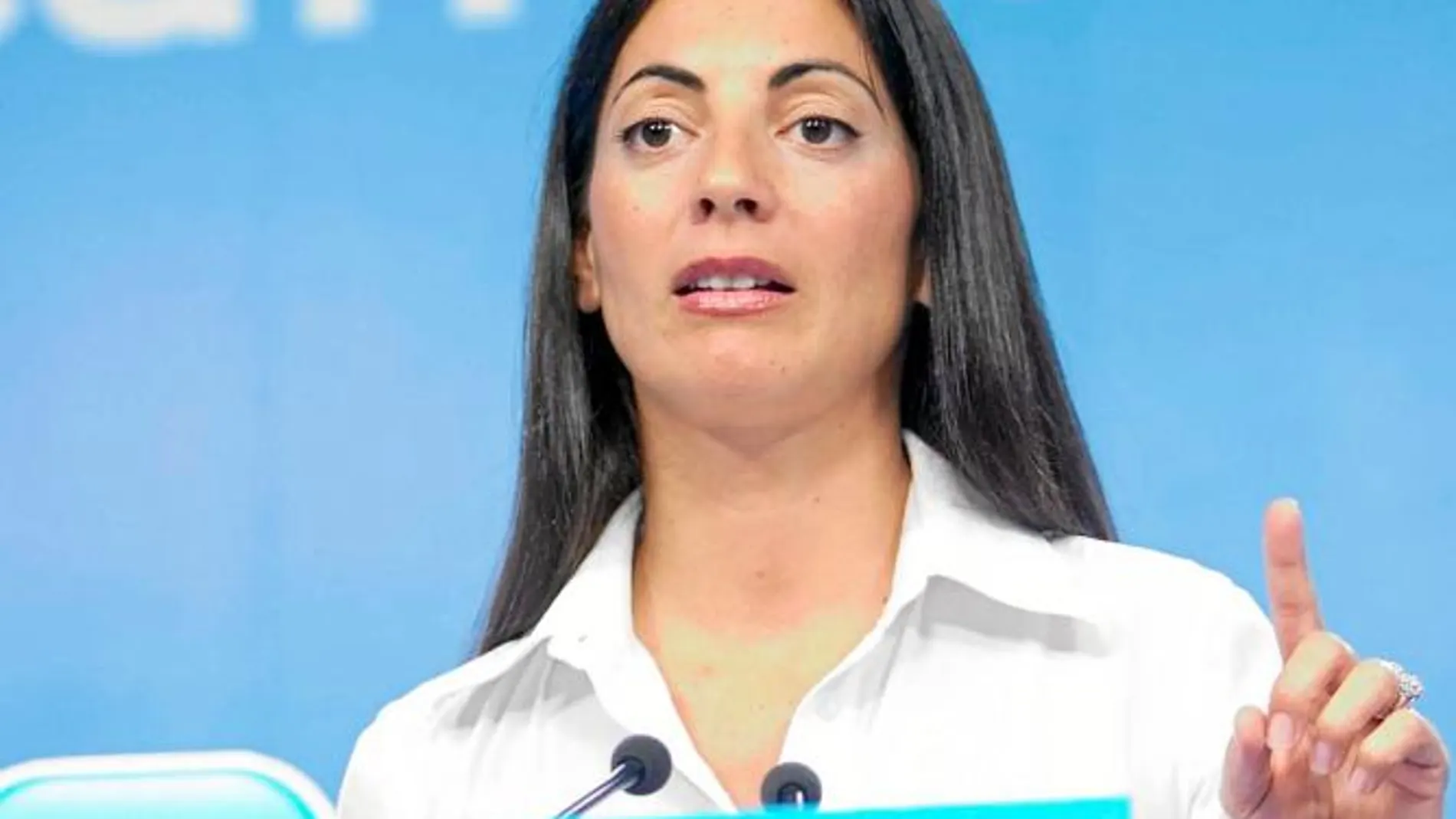 La portavoz del PP-A, Rosario Soto, ayer, en la sede regional de su partido