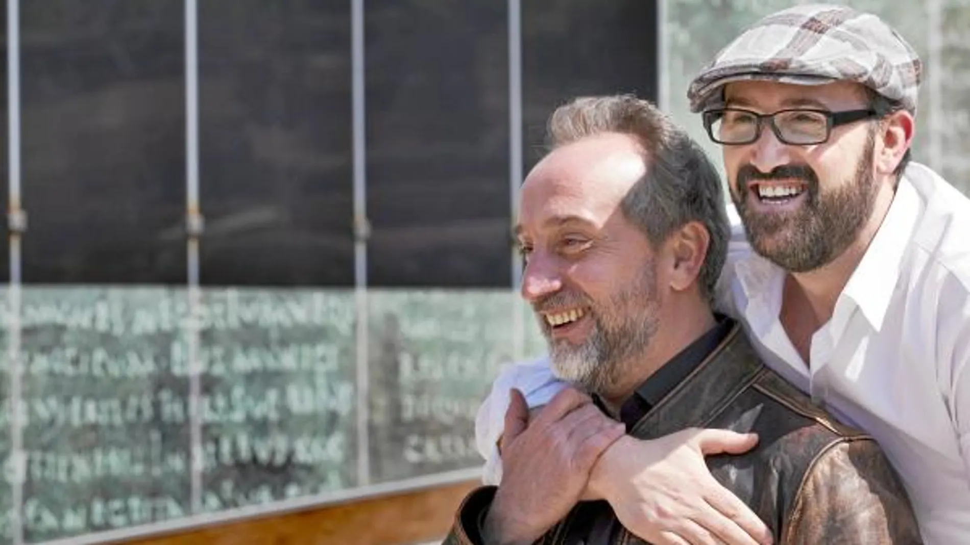 Dos Amigos Los actores Gonzalo de Castro y Javier Cámara mostraron ayer su buen «feeling» en Málaga