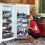 Teresa Gimpera, en un anuncio de una nevera, encarnaba el estereotipo de la mujer dedicada a la casa