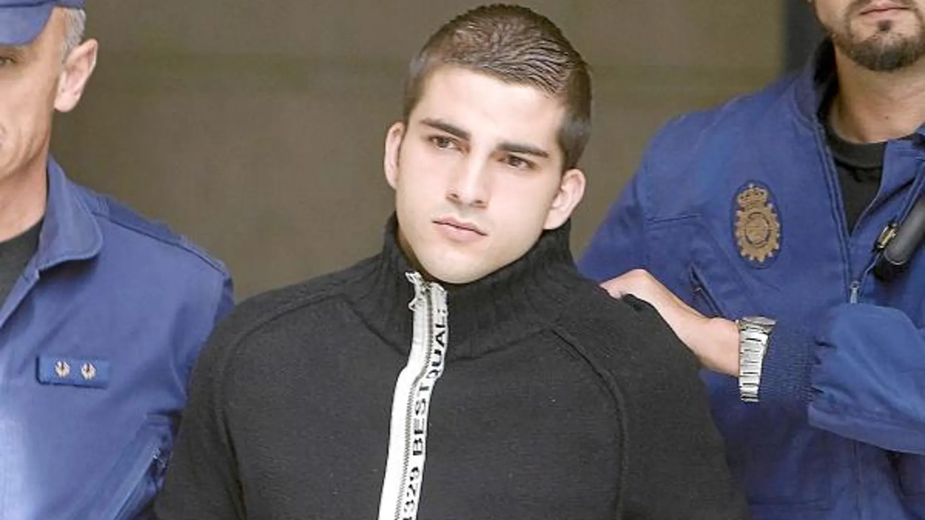 Miguel Carcaño, el asesino confeso de la joven Marta del Castillo, en una visita a los juzgados