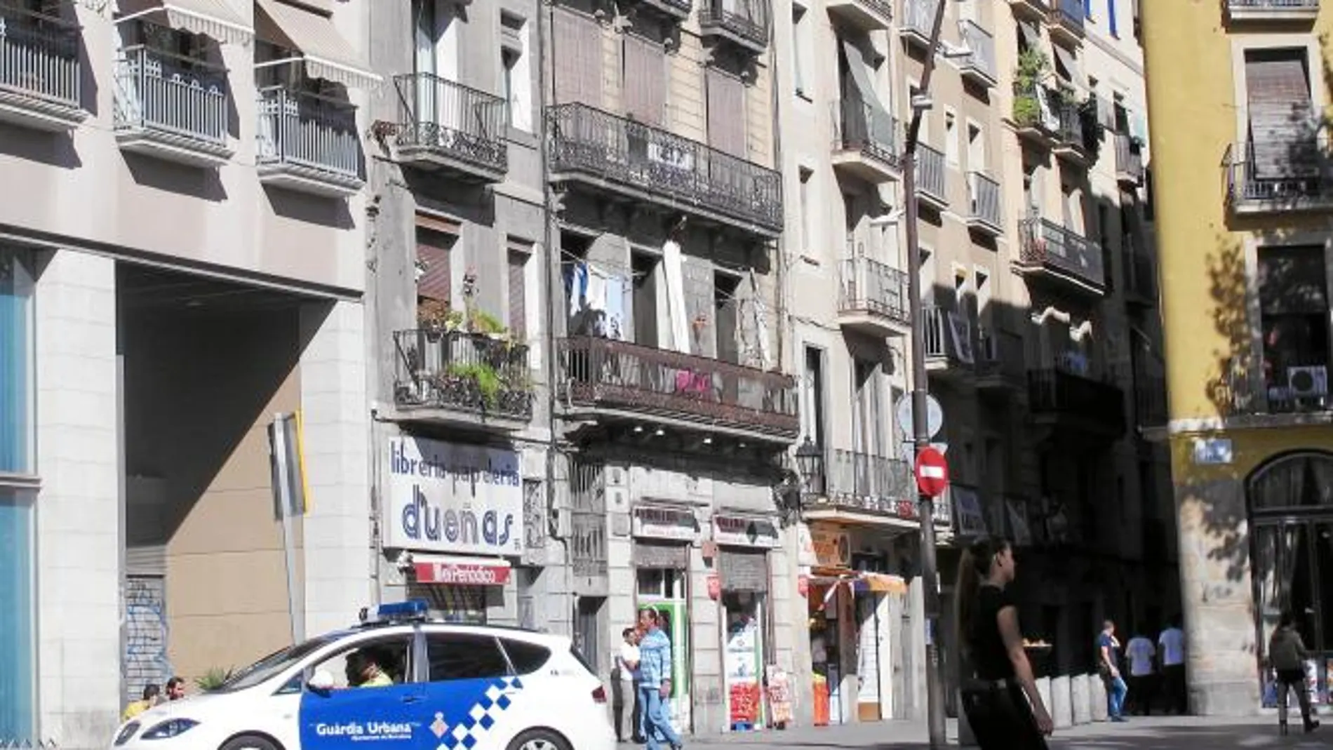 En la imagen, un coche patrulla de la Guardia Urbana de Barcelona