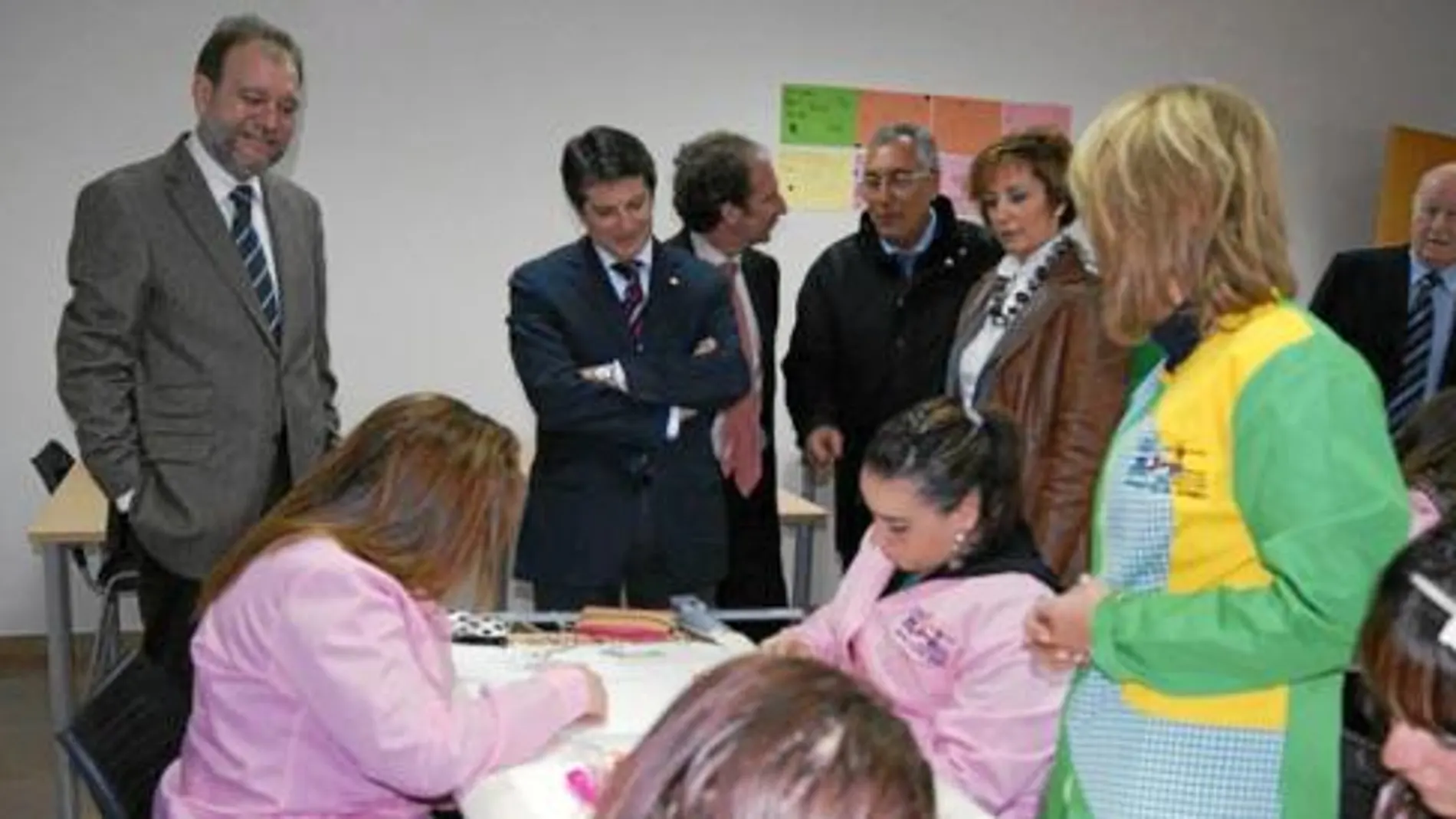 Sotoca y Jódar durante la inauguración de las nuevas instalaciones de las diputaciones lorquinas