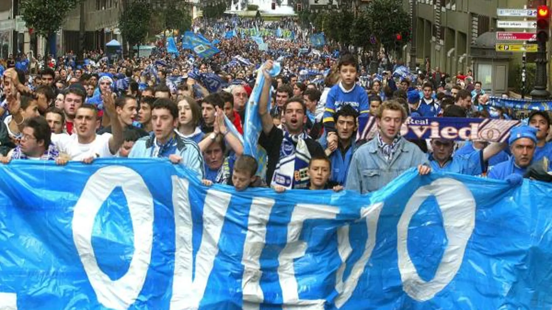 Hinchada del Real Oviedo