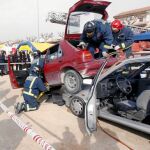 La unidad de Emergencias de la Comunidad, durante un simulacro