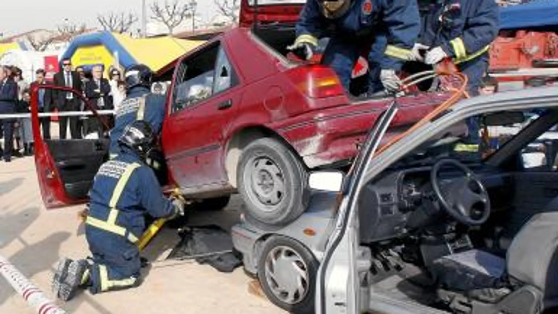 La unidad de Emergencias de la Comunidad, durante un simulacro