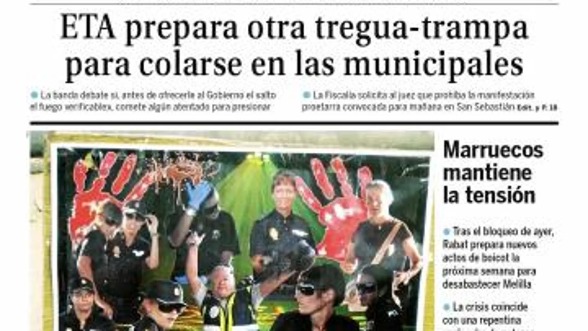 «LA RAZÓN» LO ANTICIPÓ. Nuestro periódico publicó el pasado 13 de agosto la noticia de que ETA praparaba una nueva tregua-trampa «verificable»