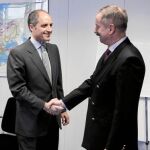El presidente Camps y el comisario de Transportes Kallas
