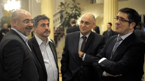 Patxi Lopez, Rodolfo Ares, Jesus Eguiguren y Jose Antonio Pastor
