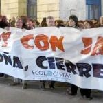 La manifestación de ayer en Burgos fue la primera de las 30 convocadas en España