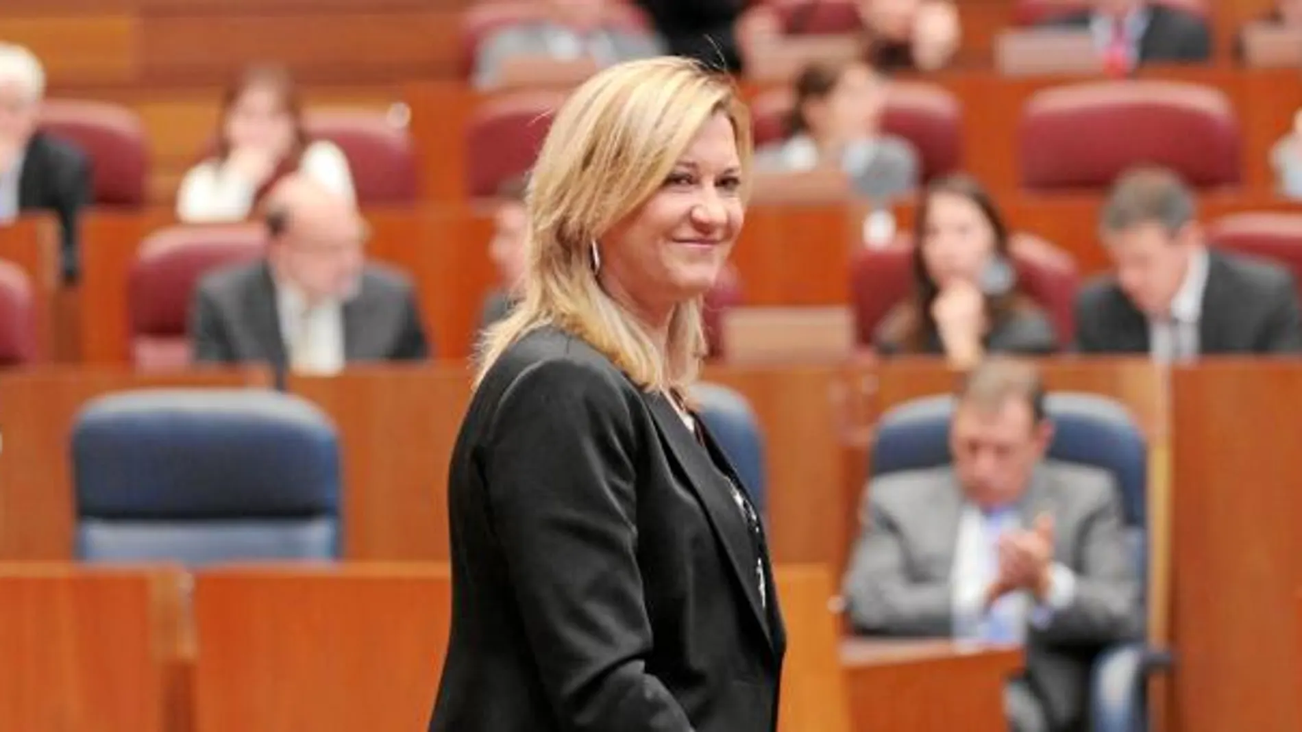 Del Olmo se dirige a la tribuna para explicar las cuentas, el pasado diciembre