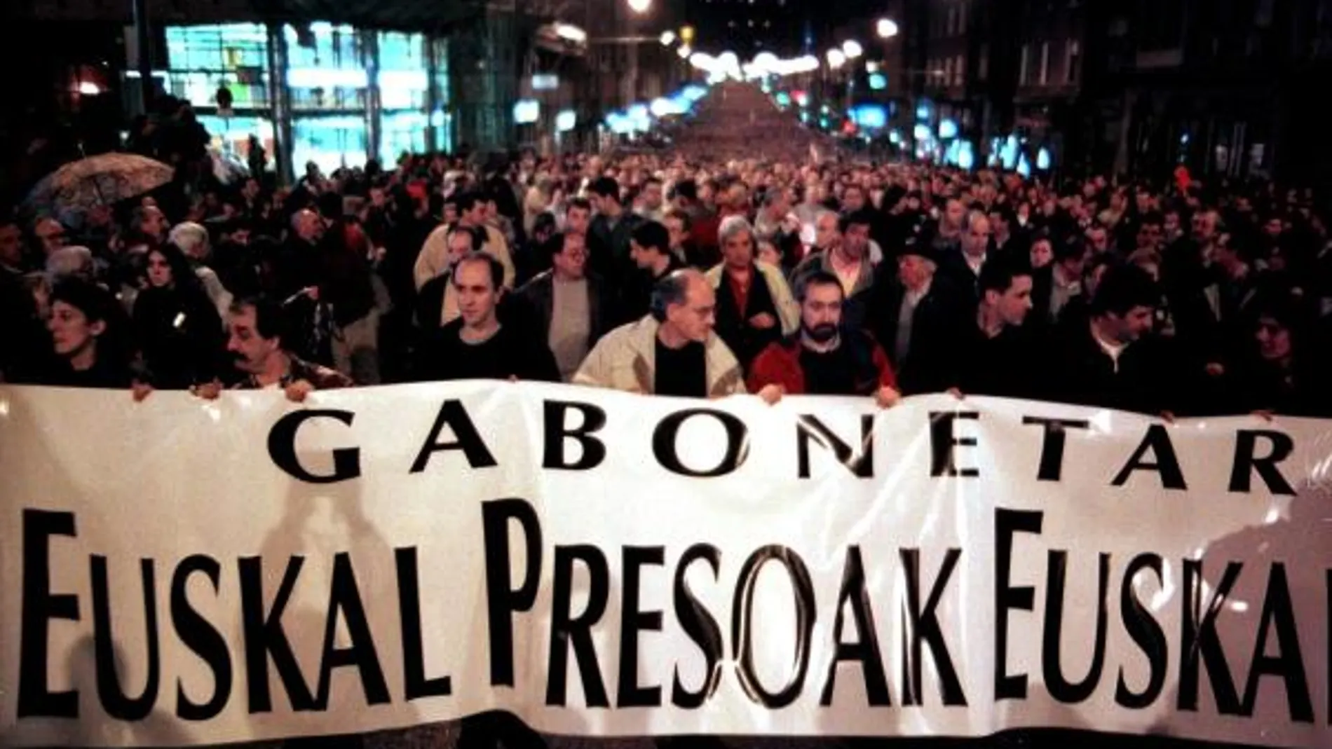 Manifestación en favor del acercamiento de presos