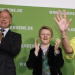Los líderes de los verdes celebran los buenos resultados obtenidos, que podrían darles la presidencia de Baden-Württemberg