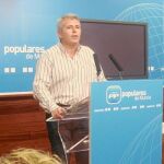 El diputado del Grupo Parlamentario Popular, Martín Quiñonero, en una imagen reciente en la sede regional