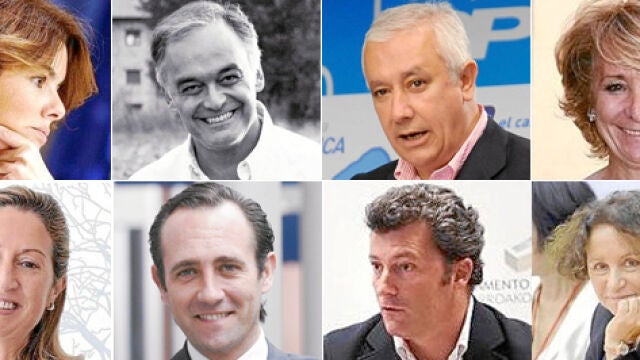 Soraya Saénz de Santamaría, González Pons, javier Arenas, Esperanza Aguirre, Ana Pastor, JR Bauza, Santiago Cervera y Ana Palacio