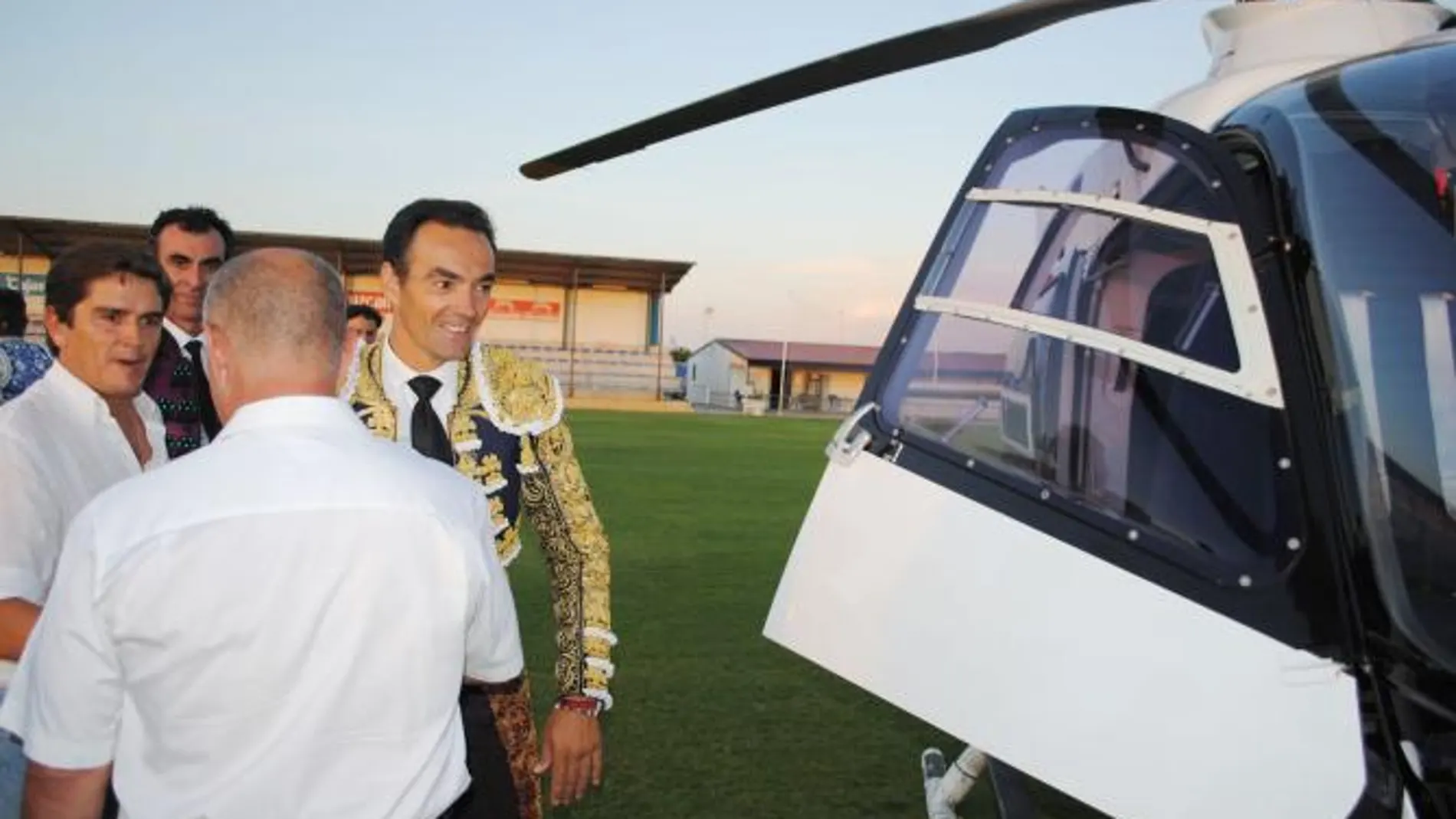 El Cid se traslada en helicóptero desde Huelva a Cádiz