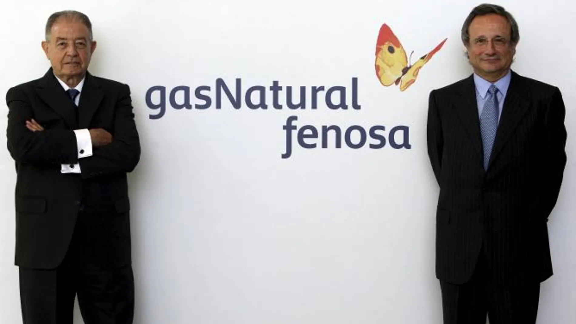 El presidente y el consejero delegado de Gas Natural, Salvador Gabarró (izqda.) y Rafael Vilaseca