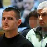 Igor Portu (izda.) y Mattin Sarasola, en el juicio celebrado en la Audiencia Nacional por el atentado de la T-4 de Barajas