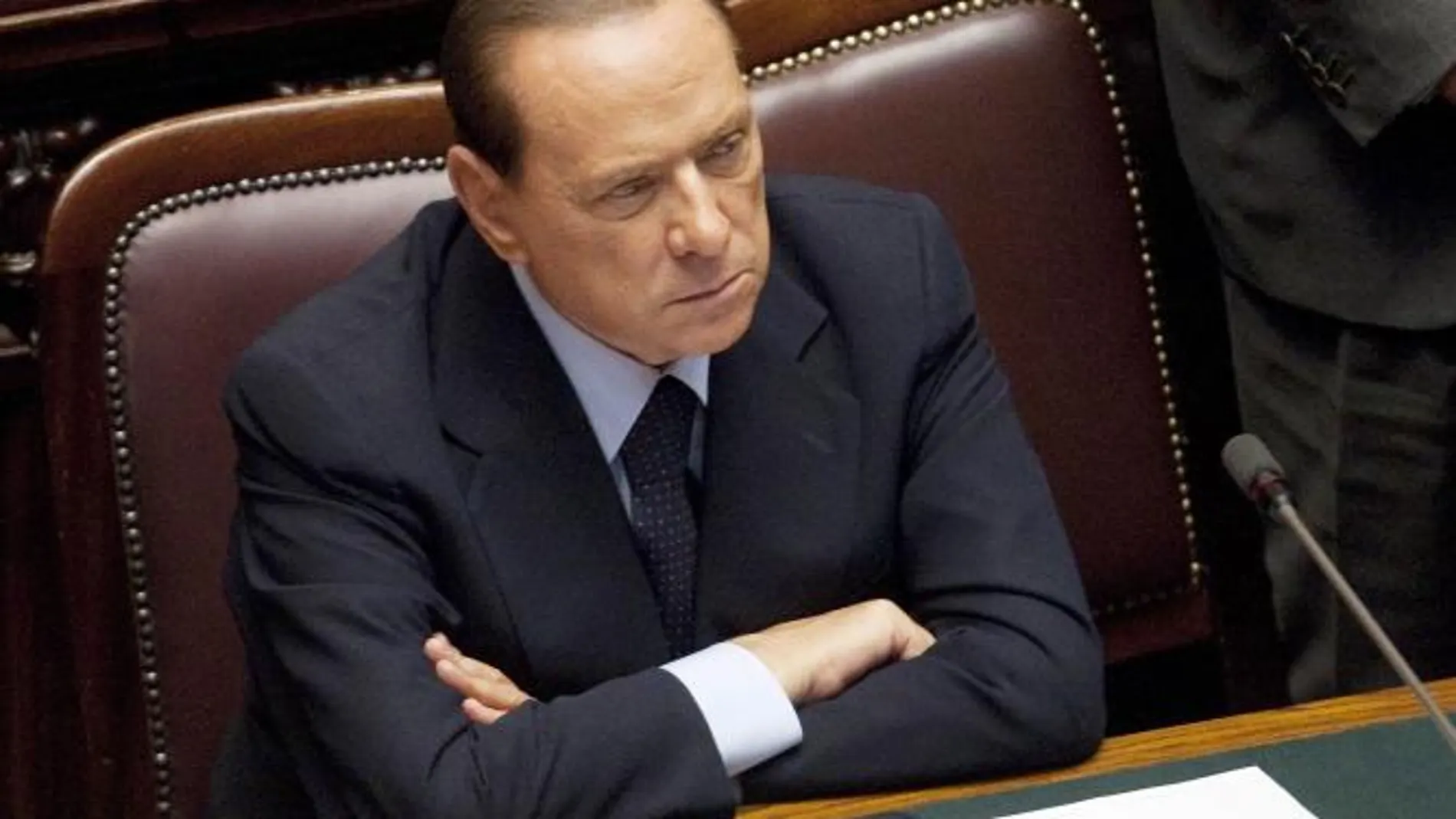Silvio Berlusconi, hoy, en el Parlamento italiano