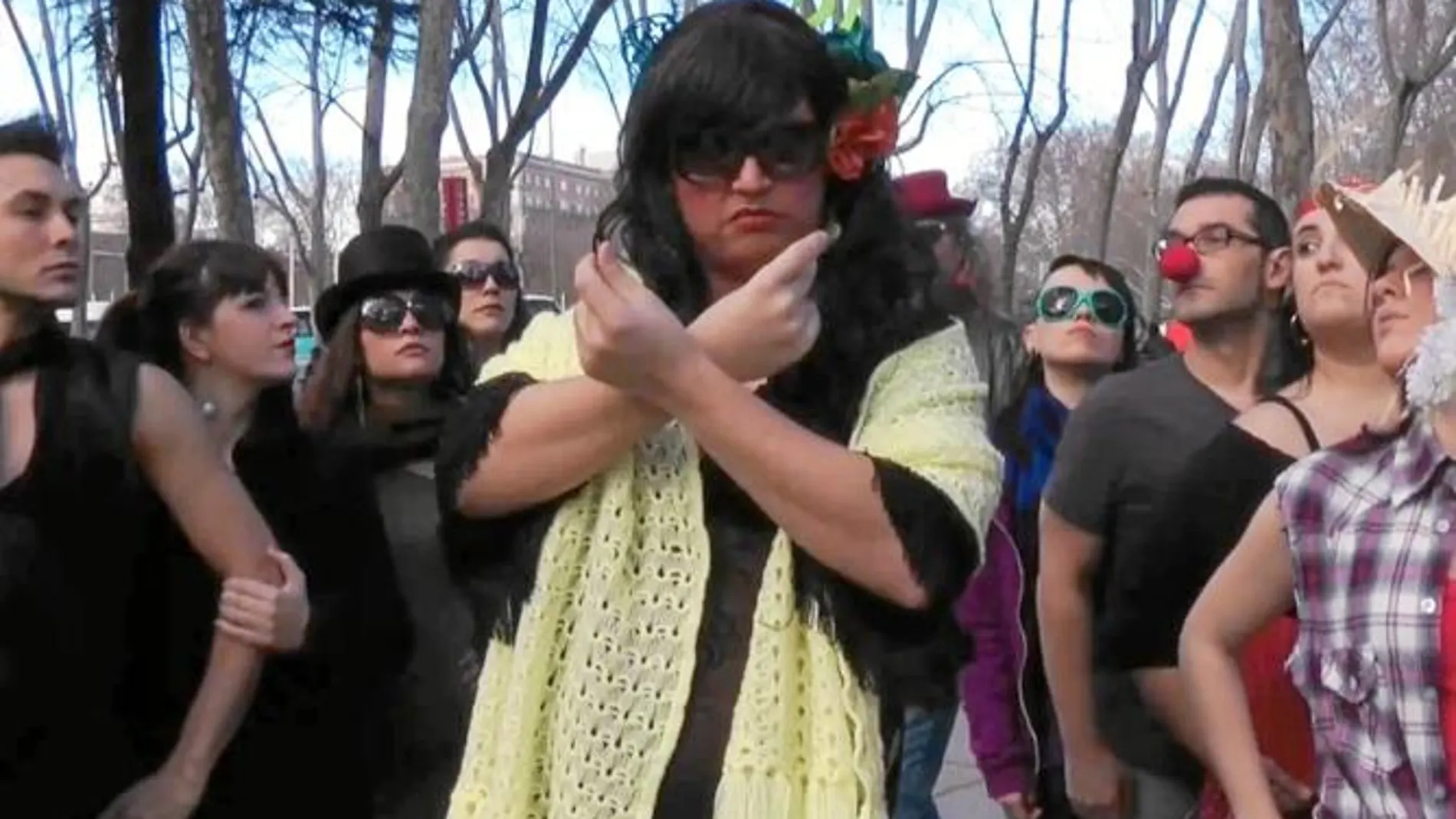 Una imagen del videoclip de «La ogra»