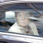 La canciller alemana, Angela Merkel, se dirige a la cumbre europea sobre el segundo rescate de Grecia