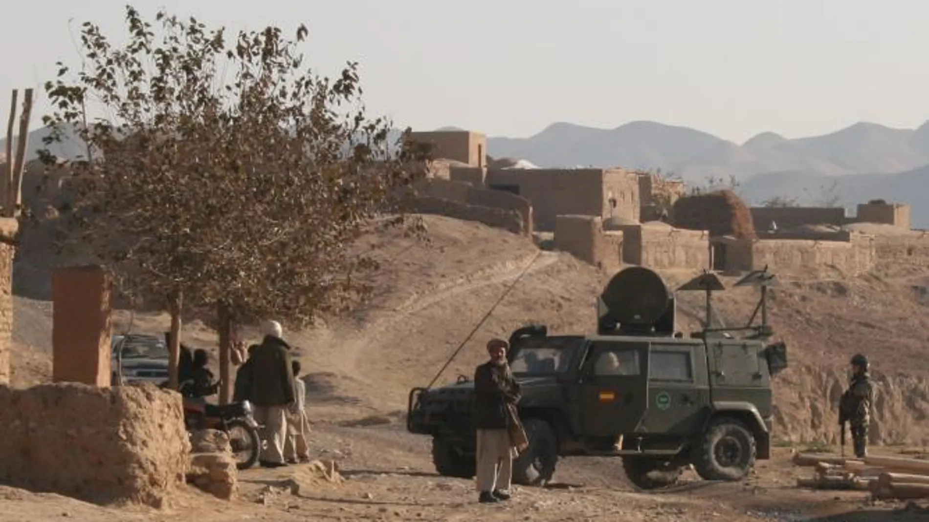 Un blindado del tipo "Lince", como el afectado por el artefacto hoy en Afganistán