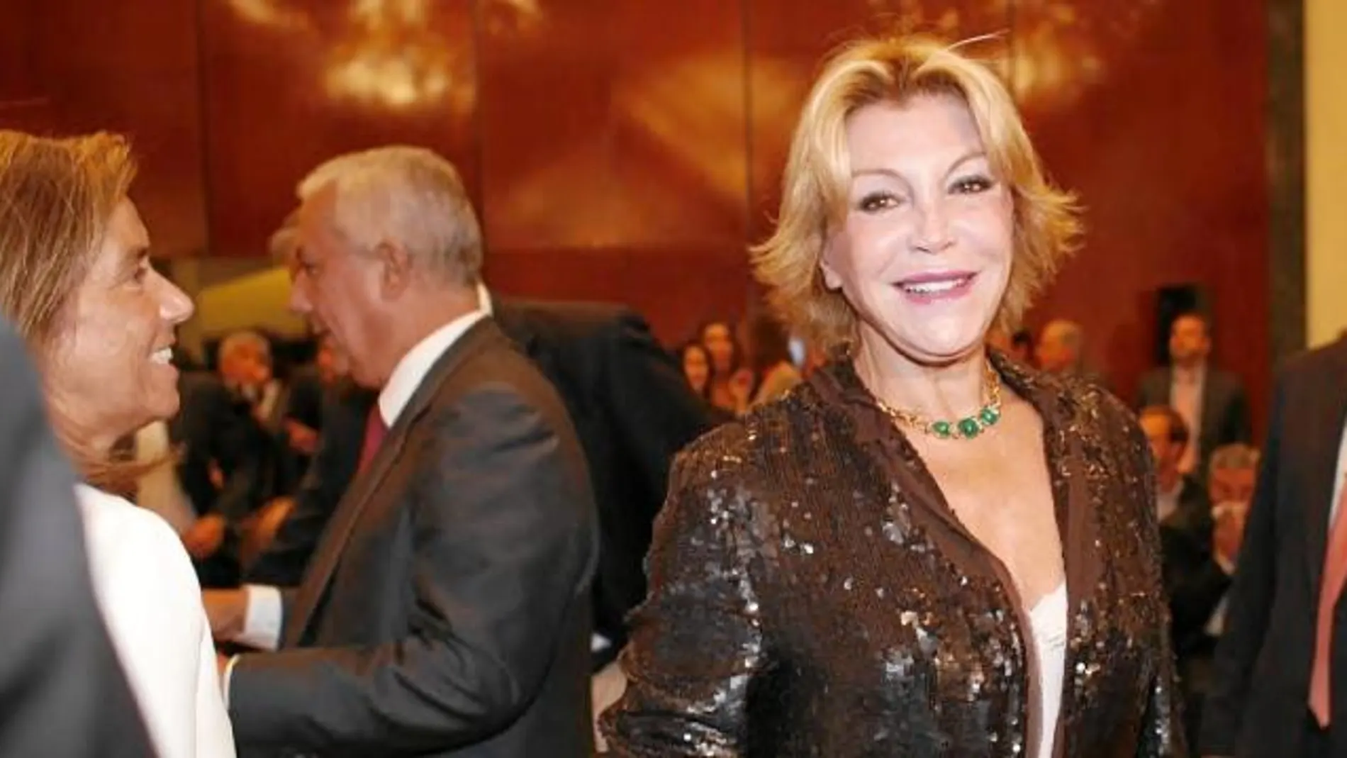 La baronesa Thyssen fue una de las invitadas