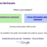 Home de la web de Google