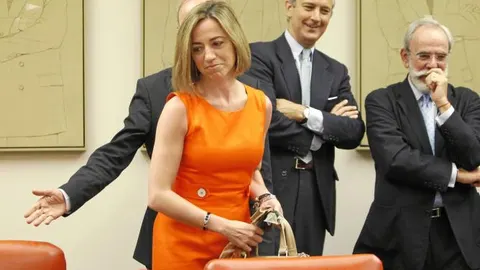La ministra ayer, en la Comisión de Defensa de la Cámara Baja