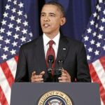El presidente Barack Obama pronunció ayer un discurso sobre el conflicto en Libia en la Universidad de Defensa Nacional de Washington