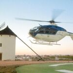 El primer helicóptero UVI nocturno