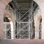 La segunda fase de la restauración se centra en rehabilitar el interior del templo mudéjar del siglo XIV