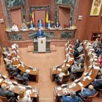 En la imagen, una de las últimas sesiones del Parlamento murciano