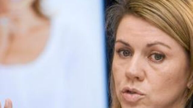 María Dolores de Cospedal, en un acto ayer en Guadalajara