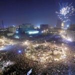 Tras 18 días de protesta, los egipcios celebraron ayer su victoria en la Plaza Tahrir