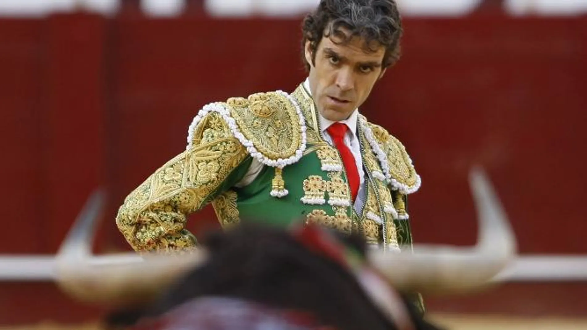 José Tomás en un momento de su faena en Valencia