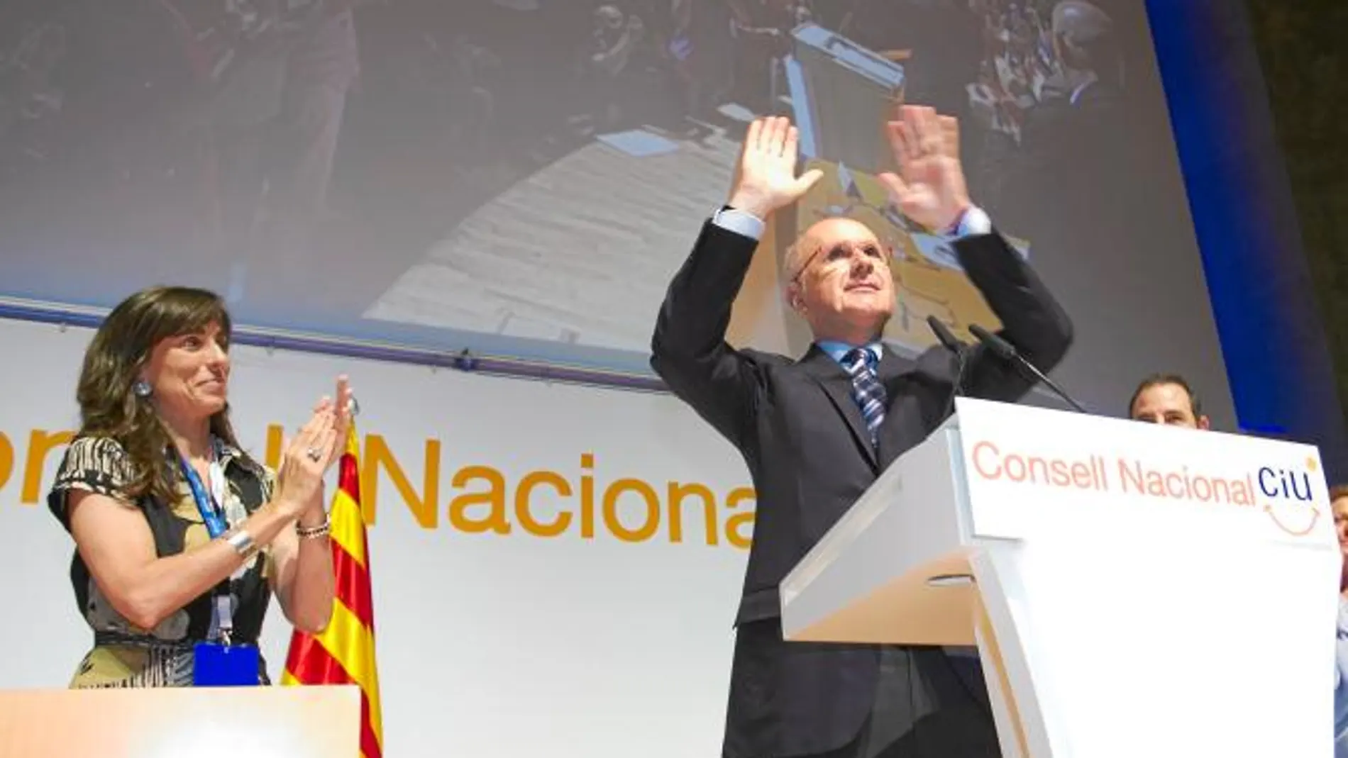 Duran Lleida el día que fue proclamada oficialmente candidato de CiU a las generales