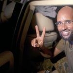 Saif al Islam recorrió Trípoli junto a la Prensa internacional