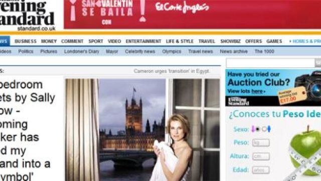 La mujer del presidente de los Comunes se exhibe semidesnuda