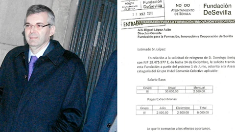 El documento remitido al gerente de la Fundación DeSevilla y firmado por el ex alcalde socialista