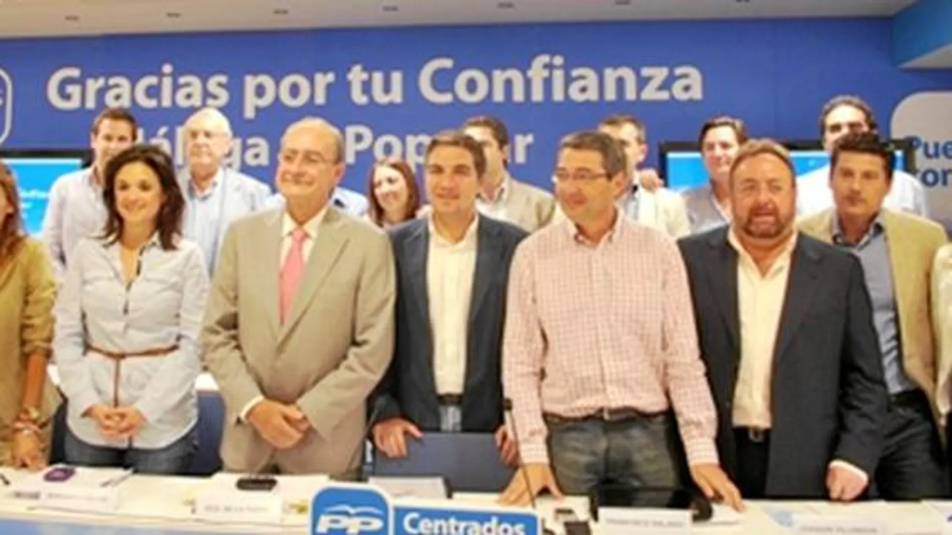 La Ejecutiva del PP malagueño se reunió recientemente para analizar los resultados de los comicios