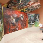 La instalación de los lienzos de Roberto Matta ocupan un espacio en el Museo Thyssen