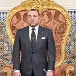 El rey Mohamed VI de Marruecos, ayer, durante su discurso a la nación