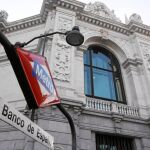 La fachada del Banco de España, que dio a conocer ayer los datos