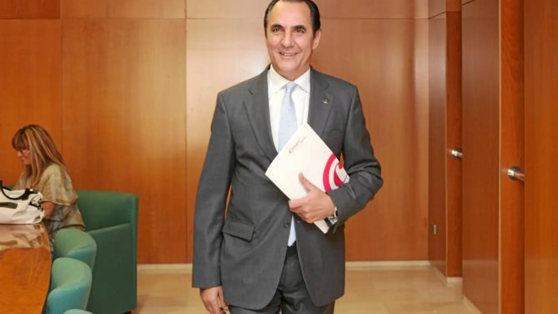 José Rolando Álvarez, momentos antes de informar sobre la coyuntura económica de Valladolid