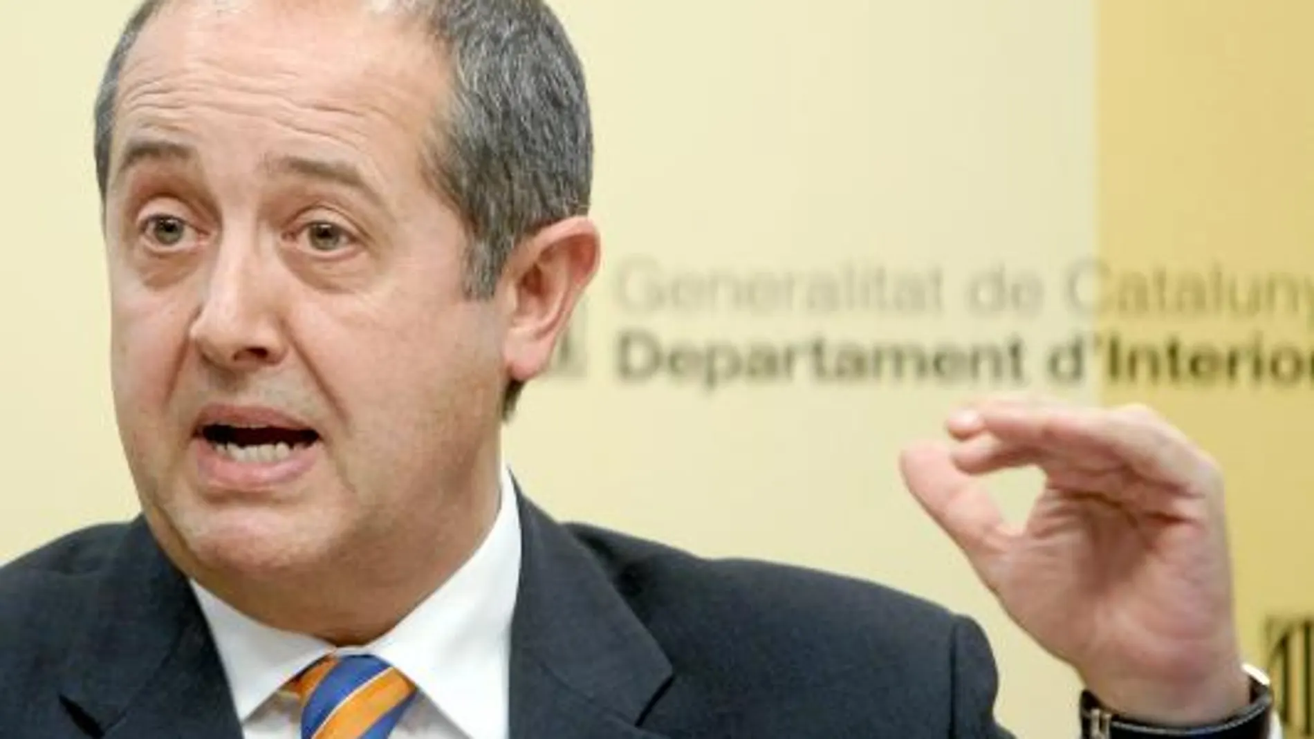 El conseller de Interior, Felip Puig, presentó ayer la nueva propuesta de velocidad variable