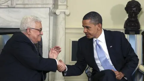 Obama recibió hoy al presidente palestino, Mahmoud Abbas