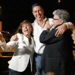 García Albiol celebra la victoria la noche del 22-M