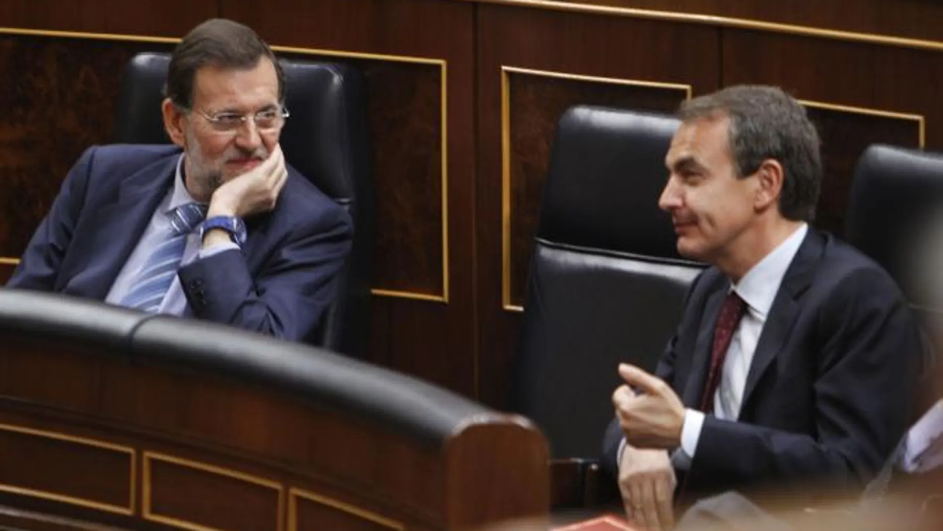 Rajoy y Zapatero, en el Congreso, en una imagen de archivo