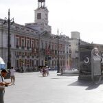 El centro de Madrid recobró ayer la estampa típica del verano en la ciudad